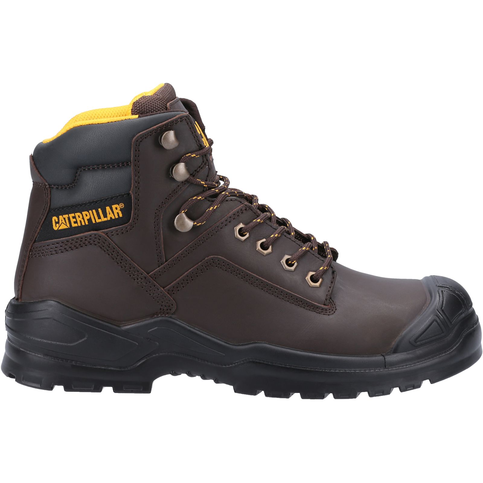 Caterpillar Boots South Africa - Cat Men's Striver Bump Steel Toe S3 Src Work Boots Brown HC0814562